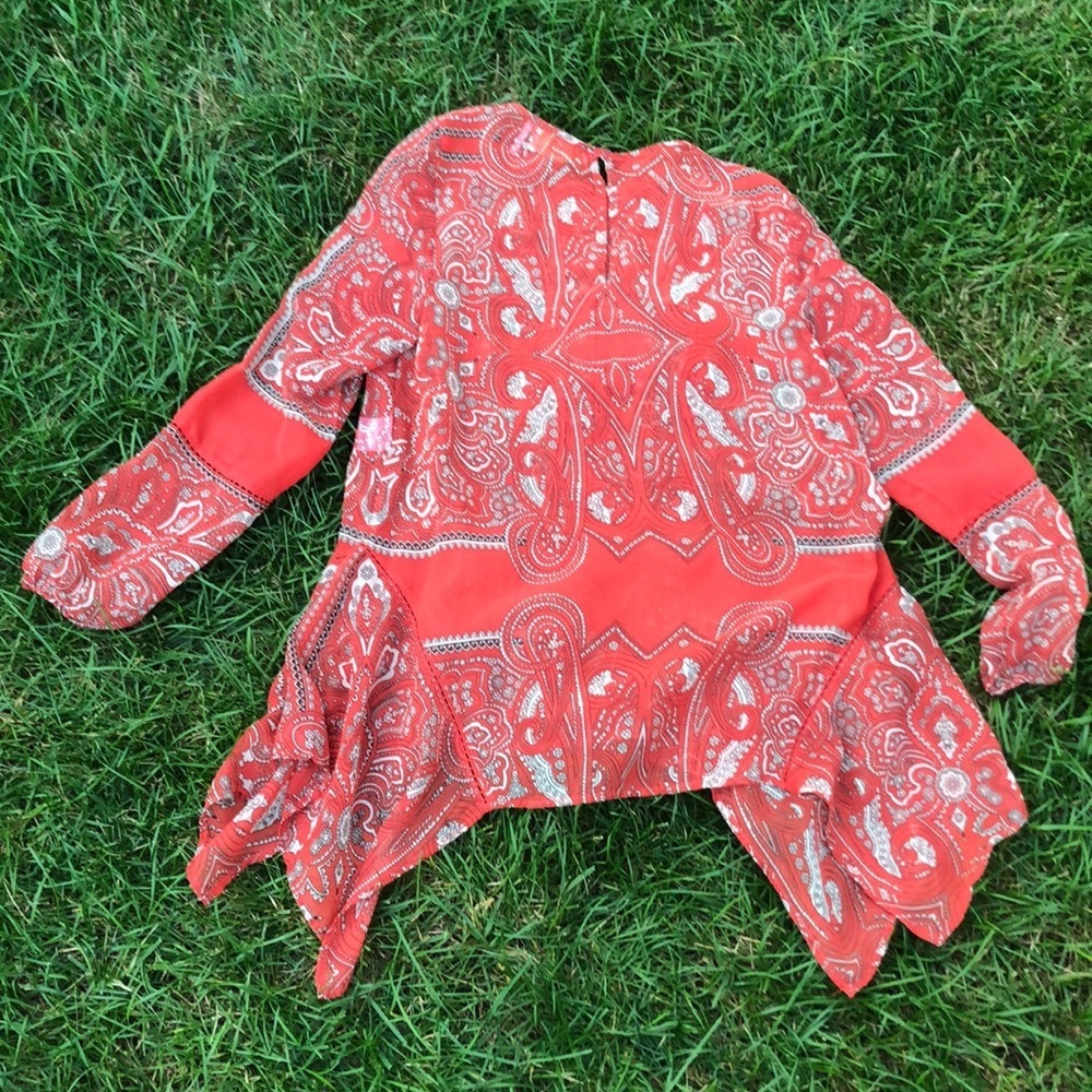 Anthropology Love Sam red top - Picture 4 of 7